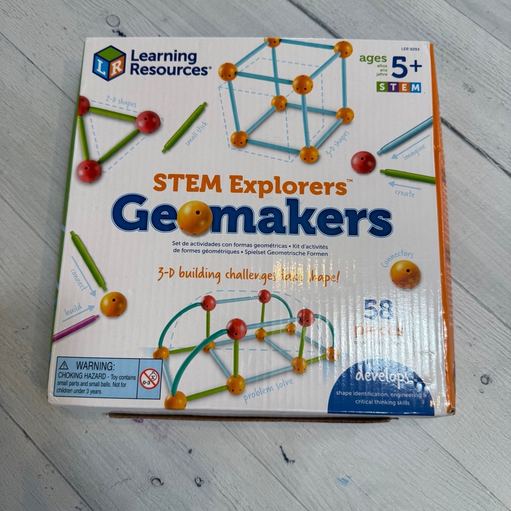 Learning Resources Stem‎ Explorers Geomakers 3D building challenge